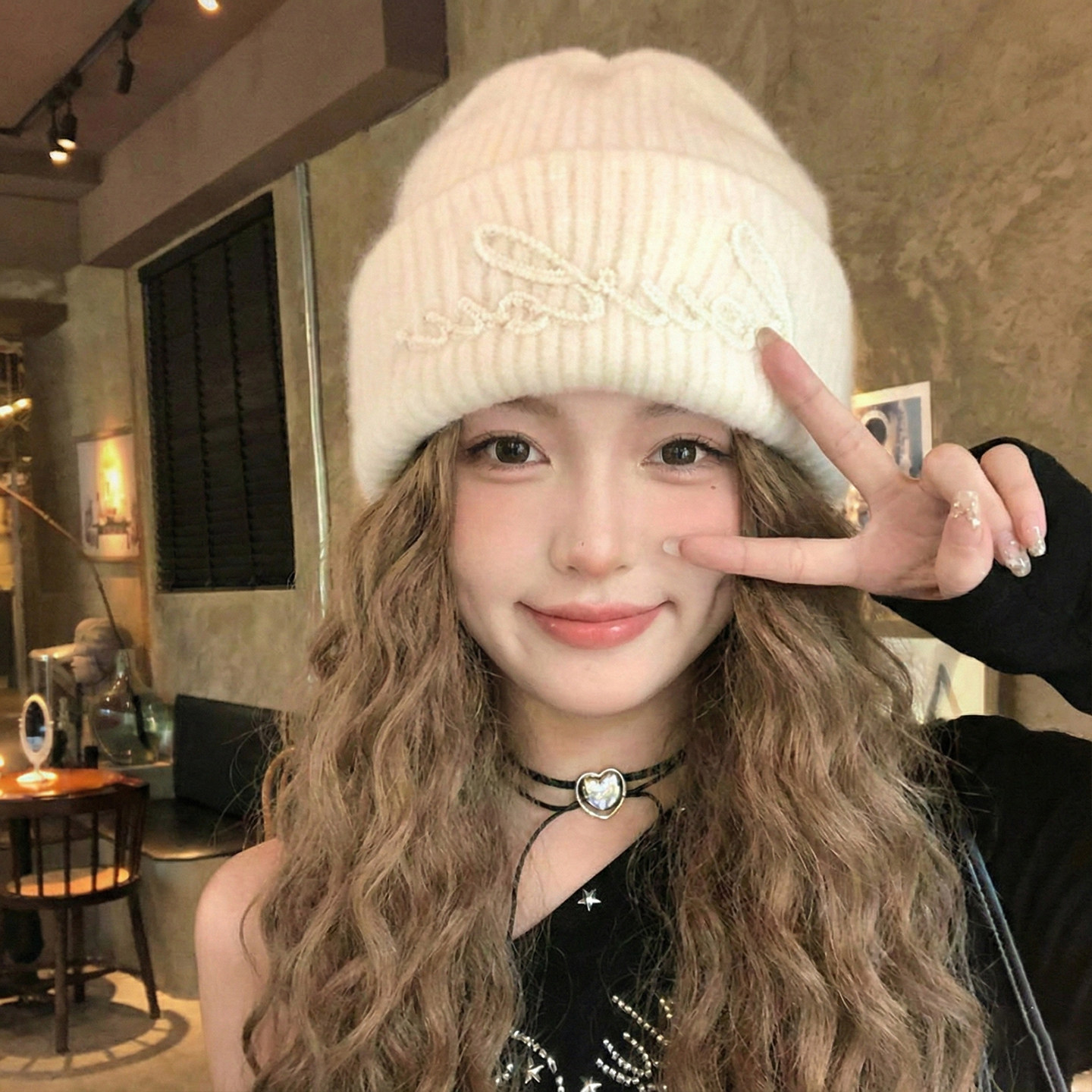 羊毛混纺加厚字母毛线帽子女秋冬保暖护耳百搭显脸小针织帽堆堆帽,服饰配件/皮带/帽子/围巾,帽子,淘宝优惠券,粉丝福利购,淘宝优惠卷