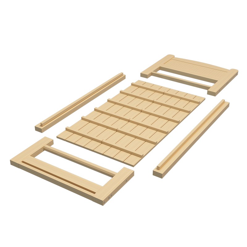 极速实木床单人床现代简约o双人无漆松木热卖定制1m1.2m1.35m1.5m