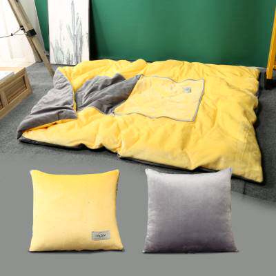 极速抱枕盖毯两用抱枕被子多用枕头D办公室午睡毛毯秋冬汽车被子