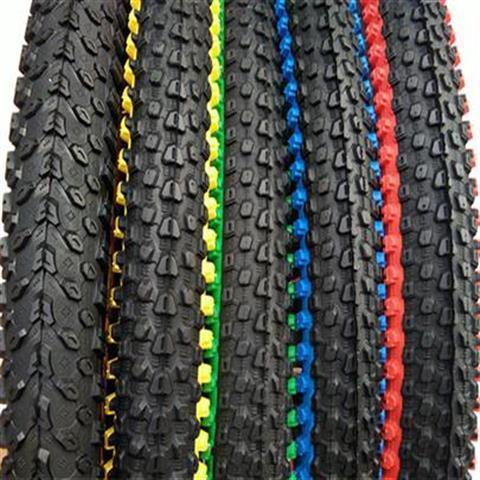 极速品1.9轮/h2.125自行车彩色轮胎y内胎20/24/26寸山地外彩边单