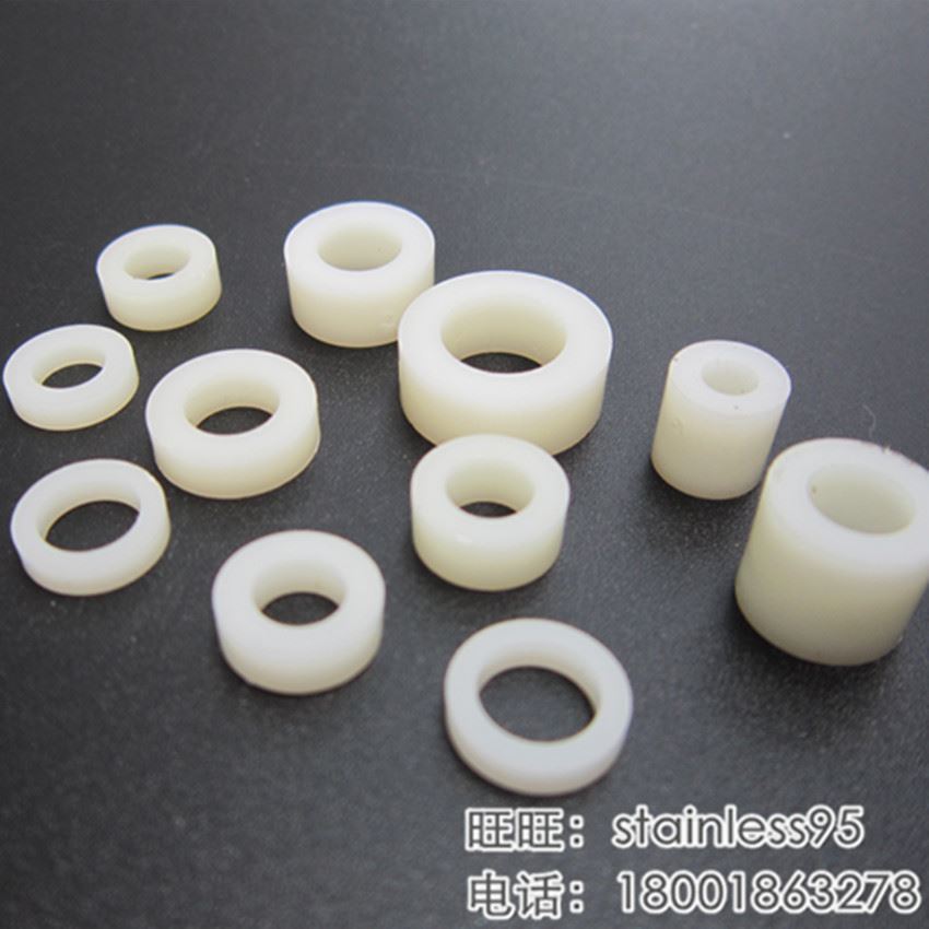 极速。塑料加e厚垫片M5厚垫圈平垫圆垫柱隔离套管支柱5mm内孔*外