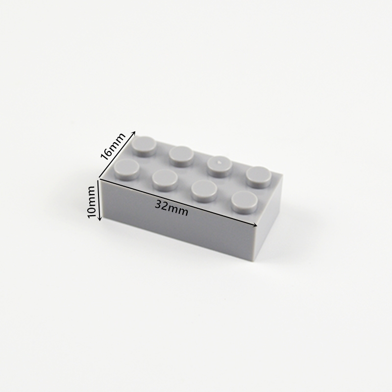 极速50pcs DIY Buimlding Blocks Figures Thick Bricks 2x4 Dots