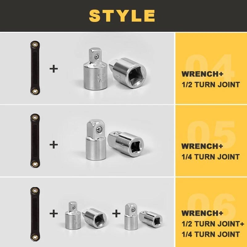 极速Universali Extension Wrench  Spanner Screw Nut Wrench Au