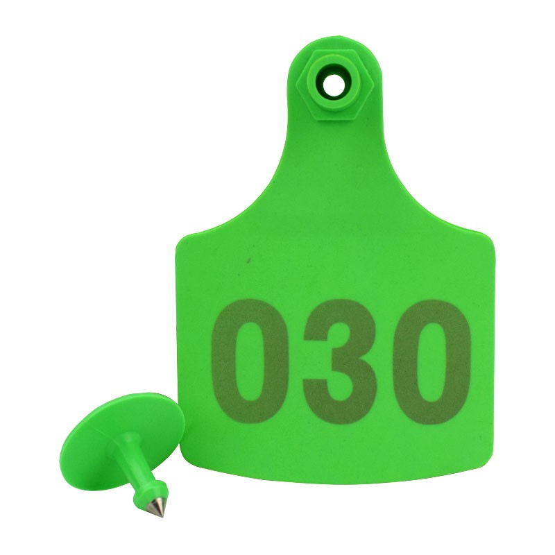 极速大号牛耳标带数字小牛用耳标无D字养牛场标记号牌牛耳标牌空