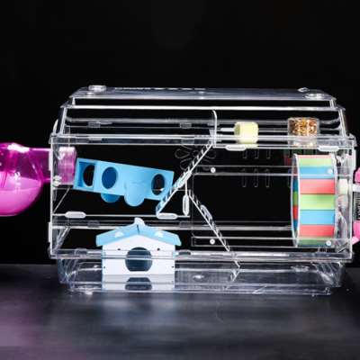 极速仓鼠47基础笼金丝熊压w克力笼通心粉笼子大号别墅豪华套餐仓