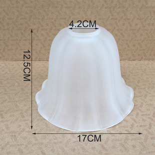 极速磨砂玻璃灯罩外壳E27北欧式吊灯壁灯吸顶灯复古4CMX孔DIY灯具