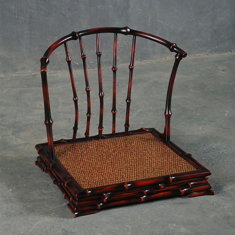 极速2025筇g竹家具禅修椅禅椅中式打坐椅禅意矮圈椅阳台榻榻米竹