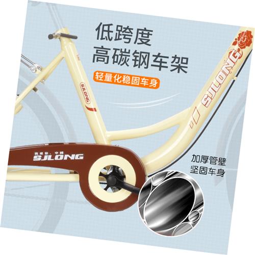 极速自行车女式车中o小学生淑女轻骑男士城市上班复古24寸单车