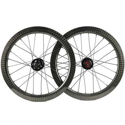 极速厂促406小轮车碳纤维轮组38框高1D2K公路山地套件BMX自行车45