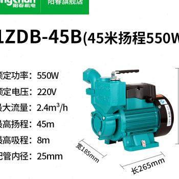 极速新品新品阳春g水泵家用自吸泵管道增I压泵自来水井水抽水泵22