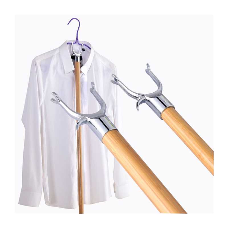 极速实木撑衣杆家用晾衣叉丫叉z衣杆木质挑衣杆晾N衣服伸缩杆晒衣