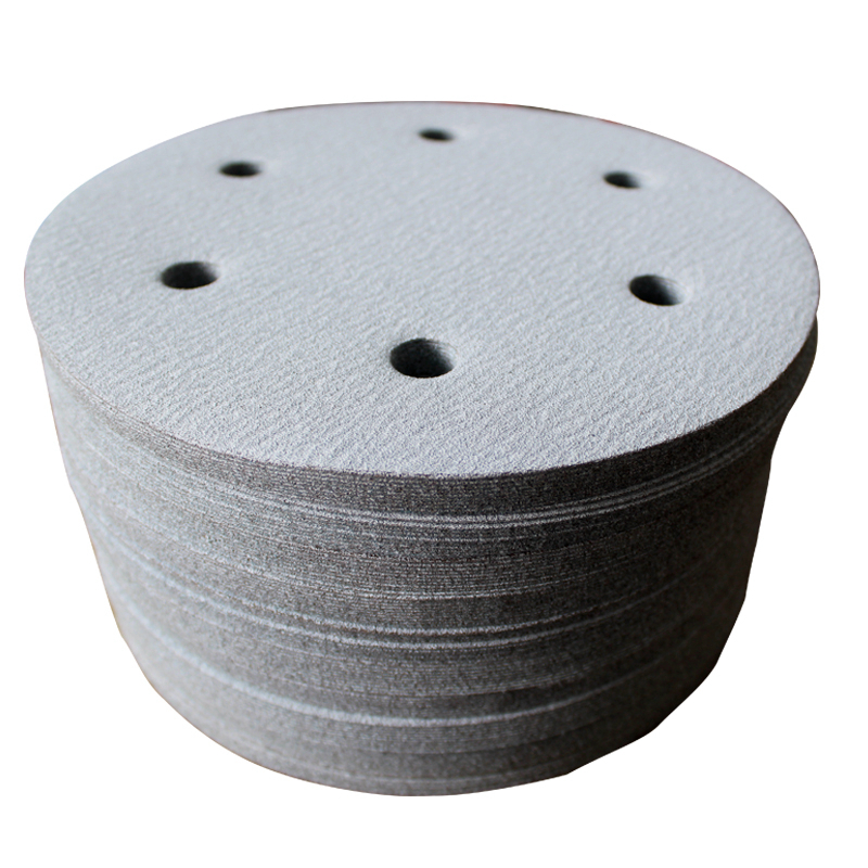 极速新品长杆墙面打磨机砂纸9寸v6孔圆形自N粘式批土无尘电动抛光