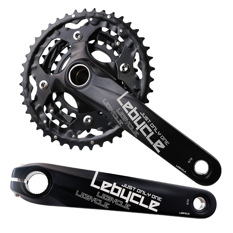 极速登山自行车中空一体牙盘曲柄组套装改装升级R通用齿盘9速10速