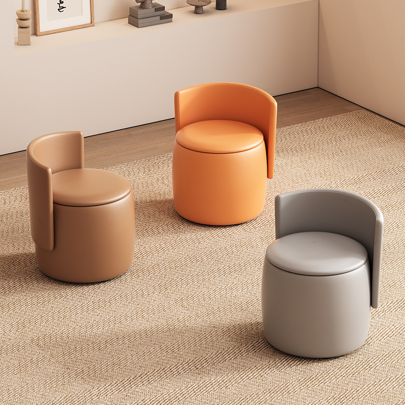 速发小凳子家子储物凳客厅沙发凳小小凳创意收纳靠背板椅用儿童小