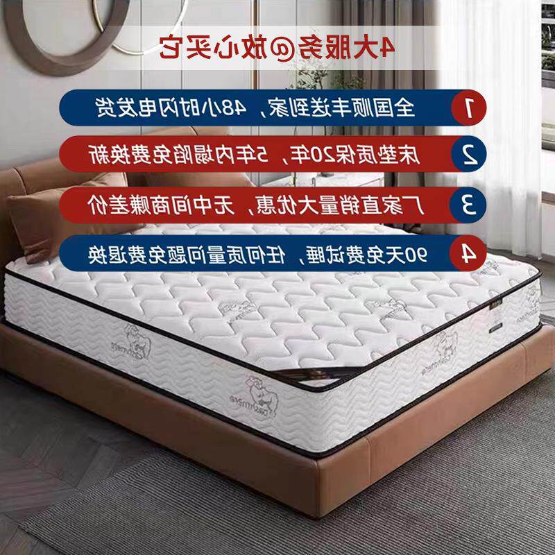 穗宝床垫十大名牌软硬两用20cm经济型乳胶椰棕弹簧家用租房