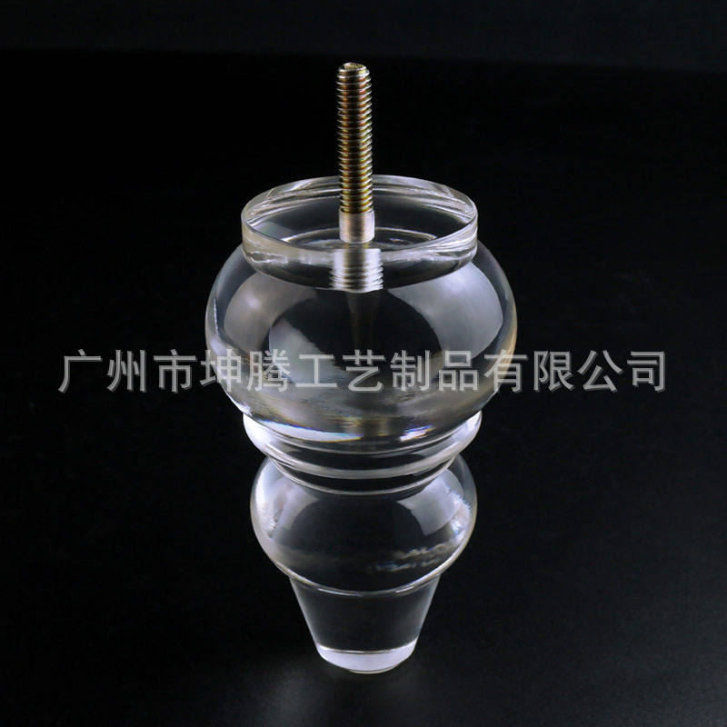 跨境爆款亚克力柜脚水晶透明脚有机玻璃茶几脚凳子沙发脚