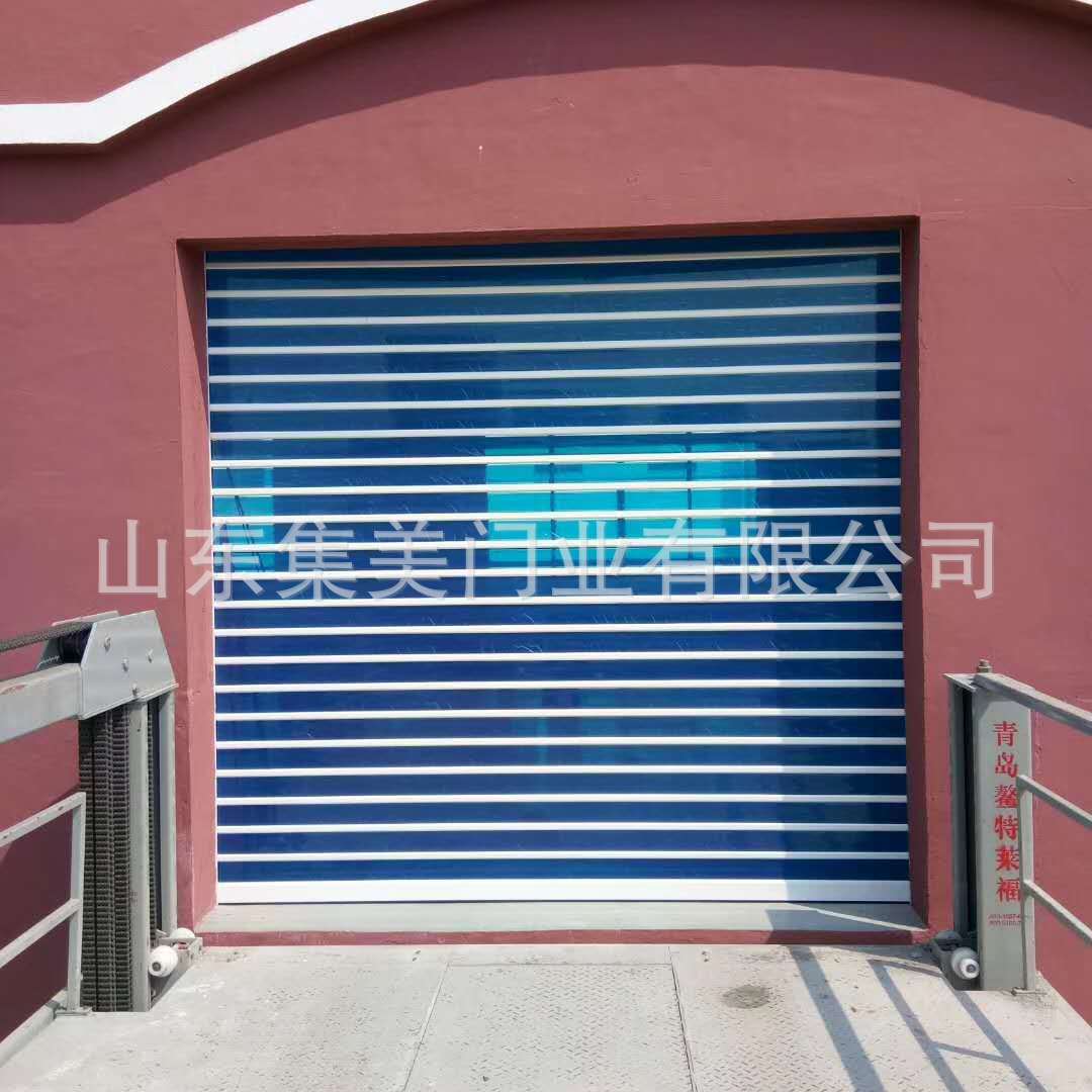 双层铝合金卷帘门厂家供应电动抗风卷闸门地下车库门快速卷闸门
