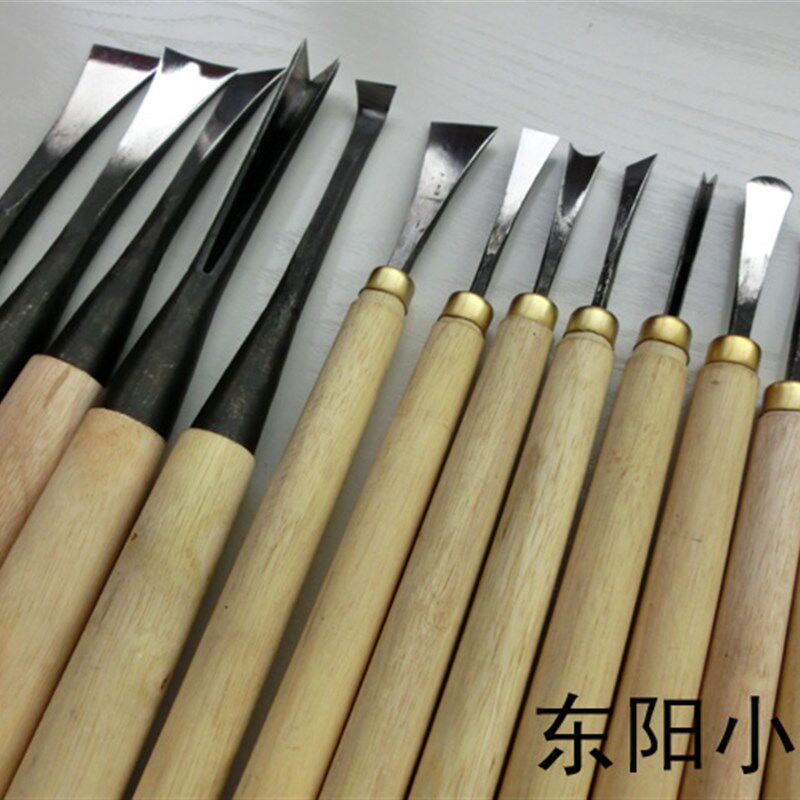 热销根雕工具(修光+打坯) 东阳雕刻刀根雕 木雕 套装  .磨好16件