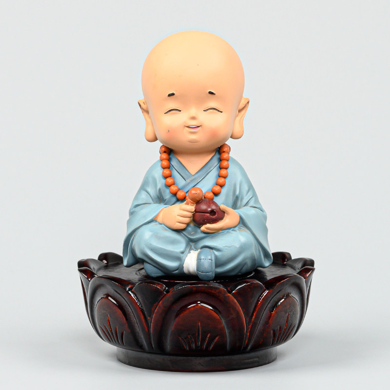 热销实木质观音莲花底座供佛像底座工艺品摆件供奉菩W萨莲花座加