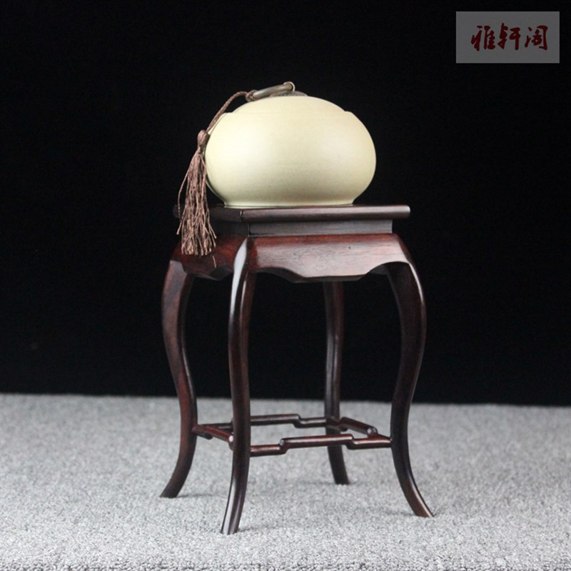 热销红木红酸枝实k木底座小花架花瓶盆栽微型盆景架摆件工艺品实