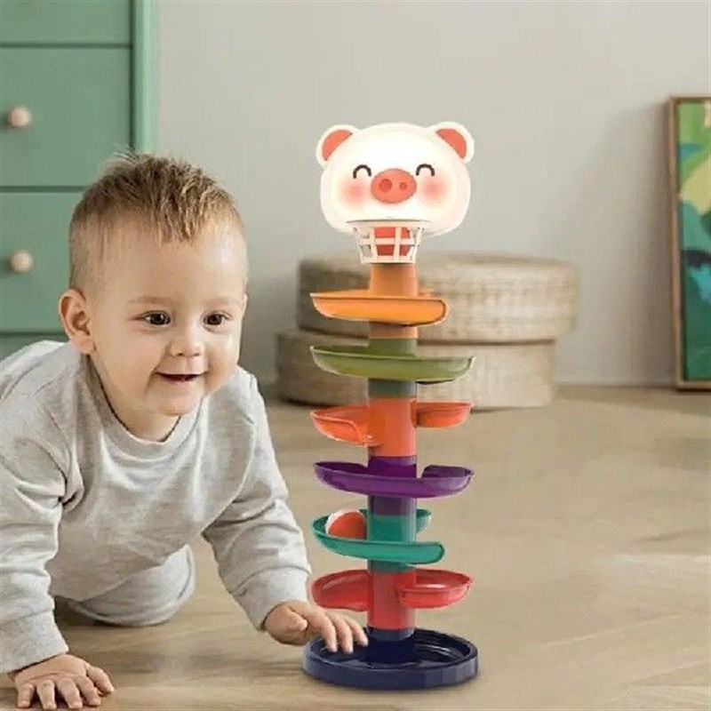 Ball Slide Tkoy Toddler Stacking Track Ball Drop Toys