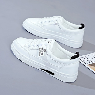 女XN 小白鞋 板鞋 学生百搭ins休闲潮流皮面鞋 D201 女2025春秋新款