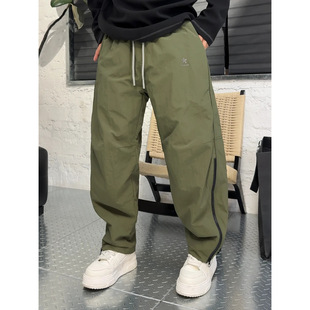 语乐服饰 188双层裤摇粒绒保暖防风裤冬季加绒加厚工装户外休闲裤