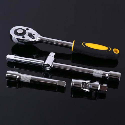 热销32件套筒扳手组套工具多z规格内六角两用扳手五金工具套装络