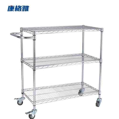 热销康格雅可移动手推车3层周转车车间工具车仓库线W网货架物料架