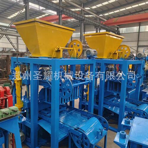 麦客隆4-26型空心砖机免烧砖机路面透水砖植草砖生产线水泥砌块砖