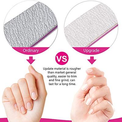 极速Nail Files 100n/180  FANDAMEI 10 Pcs Nail Files for Natu