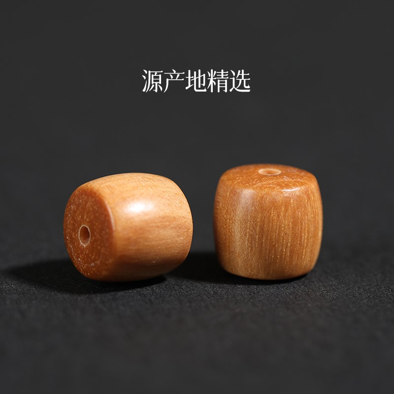 极速天然印度迈索尔黑肉老山x檀直切桶珠老型珠文玩手串檀木紫檀