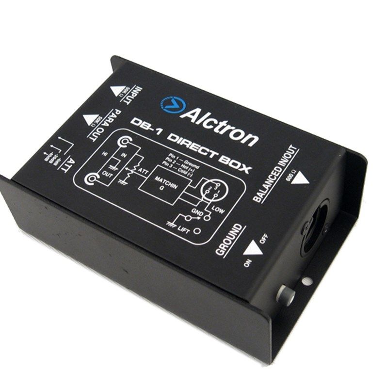 极速爱克创 贝斯吉他DmI盒乐器传感器DI盒 DB-1 阻抗变换器DI BOX