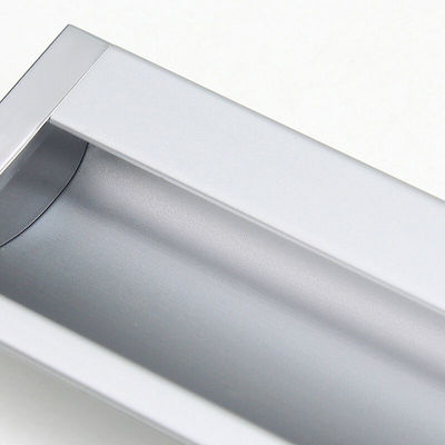 极速韦罗开槽嵌入式抽屉暗拉手门挖手家用五金移S门衣柜橱柜门把