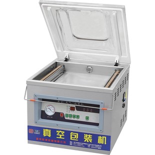 400型台式 大功率食品鱼鸡鸭鹅米砖抽空封口机 机械面板真空包装 机