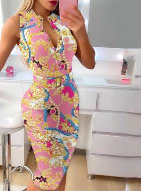 极速2022 Fashion Womens Clothing Summer ElegantS Round Neck