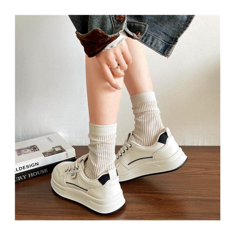 新品小白鞋女f生百搭春秋平厚底2026夏季新款网红爆单休闲老爹运