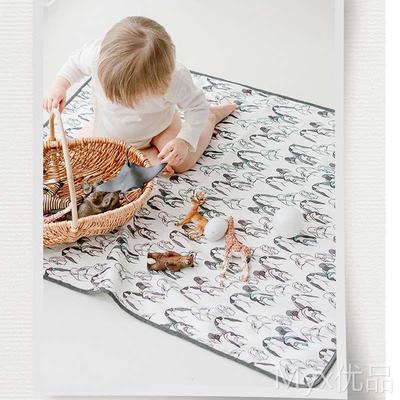 极速Nest Designs婴儿纯棉防尿垫防水新生儿可洗U尿布垫单件装双