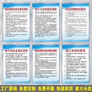极速工程概况牌i建筑施工安全生产管理制度牌工地规章制度牌五图