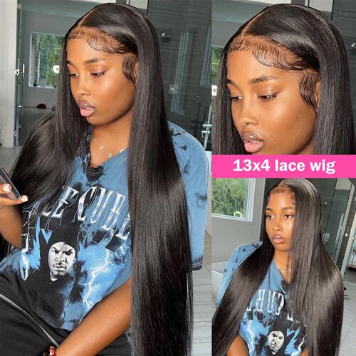 极速HD Lacef Frontal Wigs 30 inches Straight Human Hair Wigs