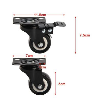 极速Furniture Caster Wheel Soft Rubber UniversalT Roller Whe