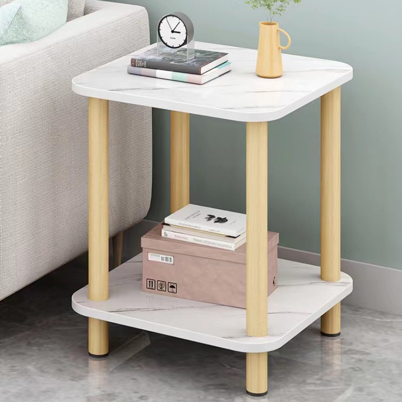 极速床头柜置物架小茶几现代简约小型实木收O纳柜简易卧室小柜子