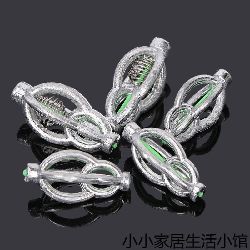 极速新款新款灯笼铅坠弹簧坠饵料托盘爆炸K钩托饵器包食笼饵笼铅