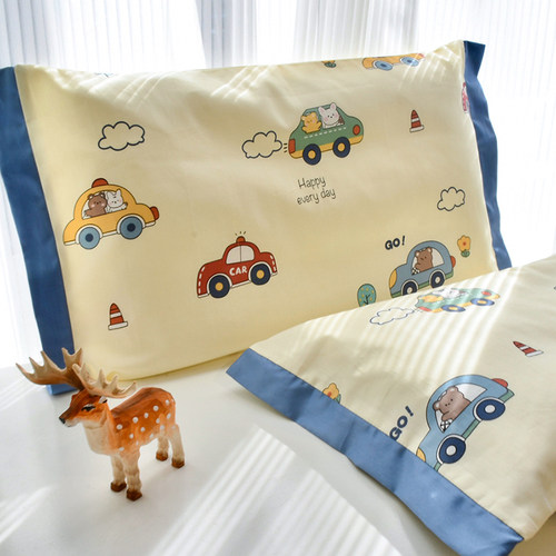 新品60s长绒棉儿童枕n套30x50cm单个A类全棉枕头套40x60cm枕芯内