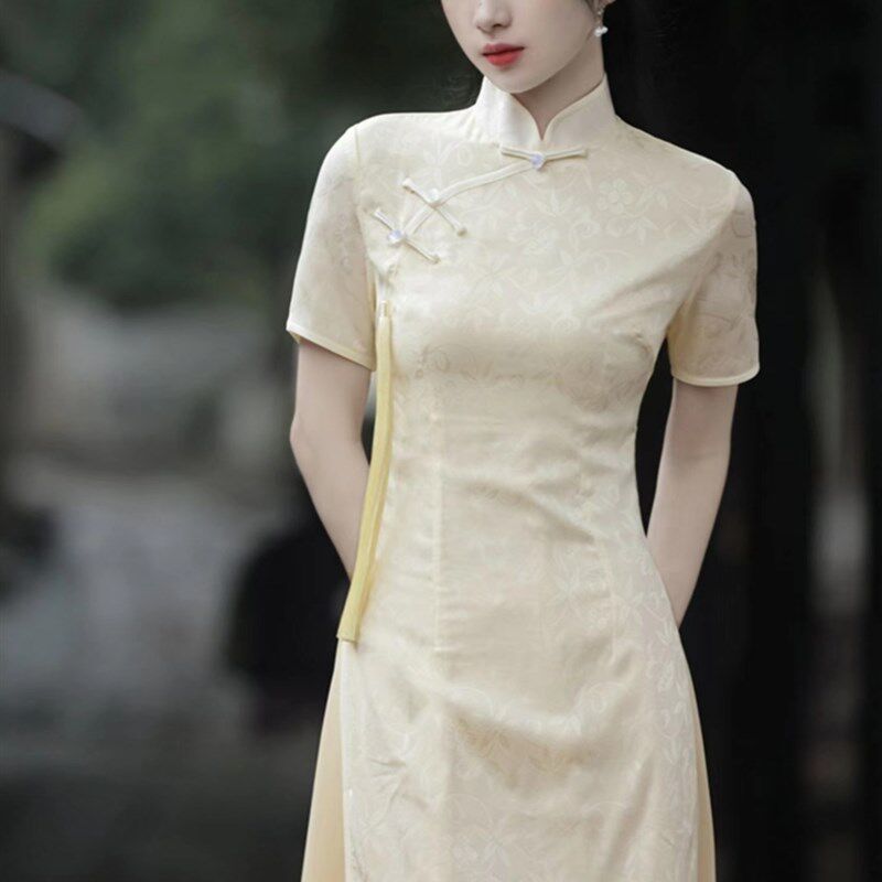 新品南城d有笙新中式改良旗袍夏小清新少女洋装