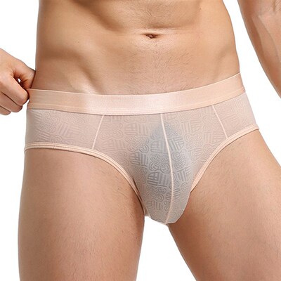 极速Super Soft Comfortable UnderweEar Ice Silk Sheer Transpa