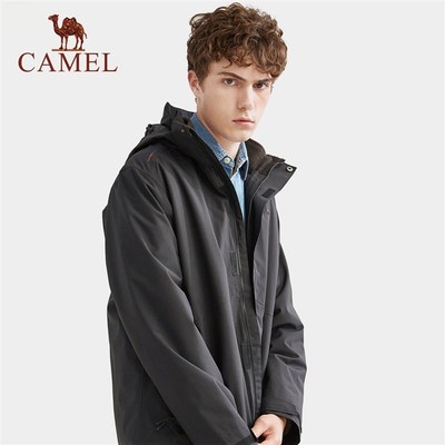 极速骆驼户外服装冲锋衣男女潮牌三合一抓N绒加厚防风防水登山服