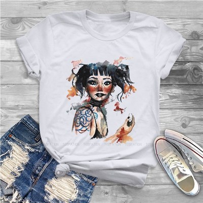 极速T-shirt hfemme, Streetwear, ample, Vintage, Kawaii