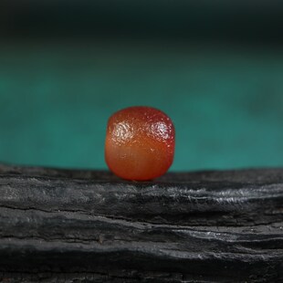 极速15mm天然玛瑙玉髓材质包浆风化老型珠桶珠配U珠文玩佛珠多宝