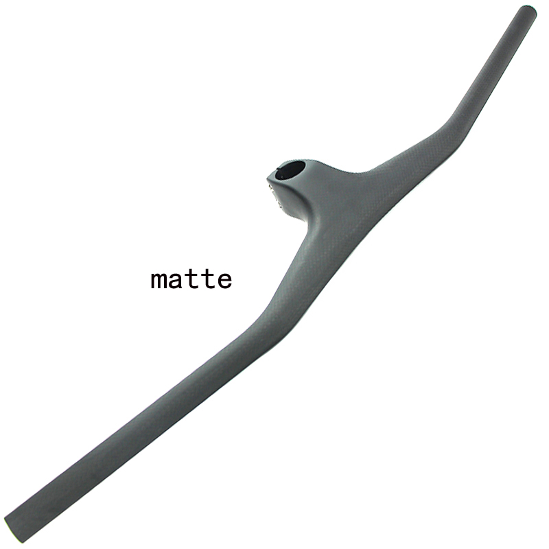 极速新款全碳纤维山地自行车一体直把17度M车把立把横骑行装备配